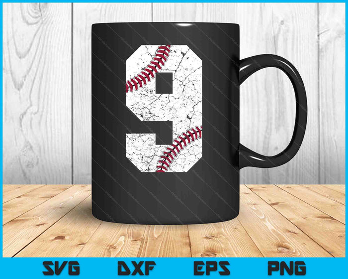 9e verjaardag 2023 honkbal SVG PNG snijden afdrukbare bestanden 9e verjaardag 2023 honkbal SVG PNG snijden afdrukbare bestanden