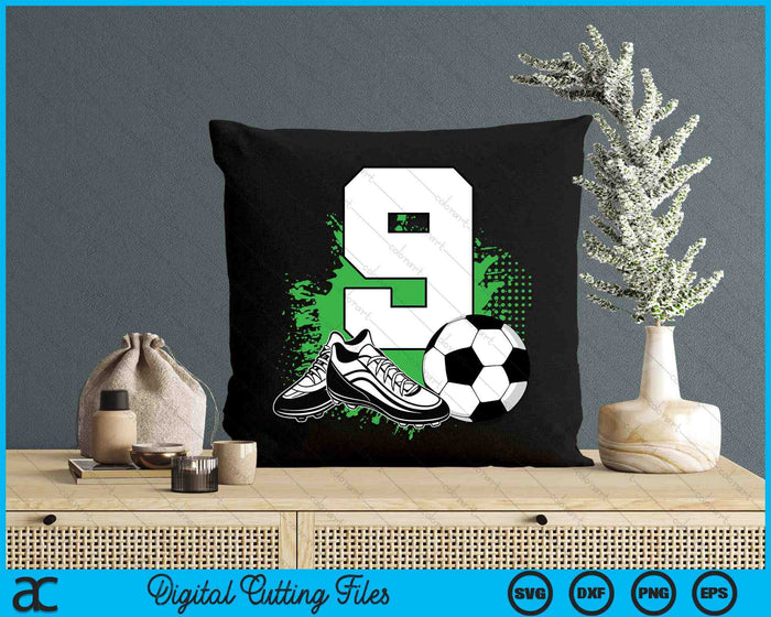 9th Birthday Boys 9 Years Soccer Football Player Birthday SVG PNG Digital Cutting Files 9th Birthday Boys 9 Years Soccer Football Player Birthday SVG PNG Digital Cutting Files