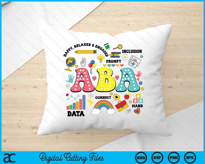 ABA Therapist Behavior Analyst Autism Therapy RBT Floral SVG PNG Digital Printable Files ABA Therapist Behavior Analyst Autism Therapy RBT Floral SVG PNG Digital Printable Files