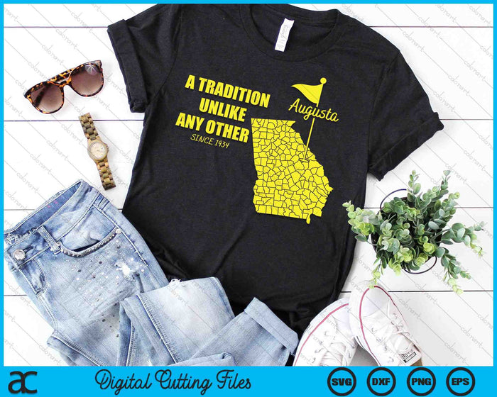 Una tradición diferente a cualquier otra desde 1934 Augusta Georgia Golfing SVG PNG Cortando archivos imprimibles Una tradición diferente a cualquier otra desde 1934 Augusta Georgia Golfing SVG PNG Cortando archivos imprimibles
