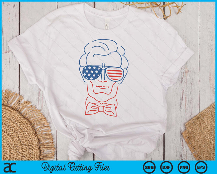 Abe Line Drawing USA 4th Of July President Abraham Lincoln SVG PNG Digital Cutting Files Abe Line Drawing USA 4th Of July President Abraham Lincoln SVG PNG Digital Cutting Files
