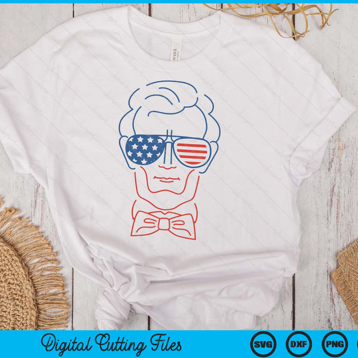 Abe Line Drawing USA 4th Of July President Abraham Lincoln SVG PNG Digital Cutting Files Abe Line Drawing USA 4th Of July President Abraham Lincoln SVG PNG Digital Cutting Files