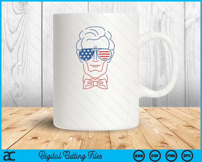 Abe Line Drawing USA 4th Of July President Abraham Lincoln SVG PNG Digital Cutting Files Abe Line Drawing USA 4th Of July President Abraham Lincoln SVG PNG Digital Cutting Files