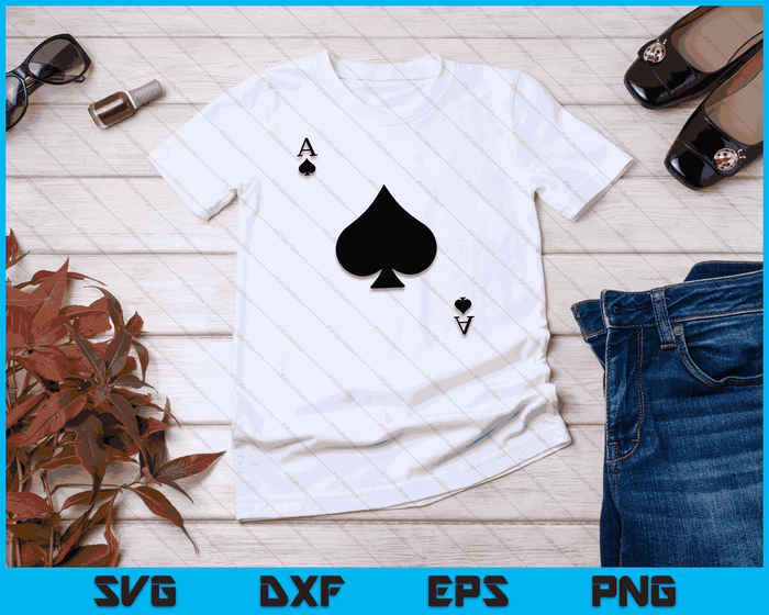Ace of Spades Deck of Cards Halloween Costume SVG PNG Digital Printable Files Ace of Spades Deck of Cards Halloween Costume SVG PNG Digital Printable Files