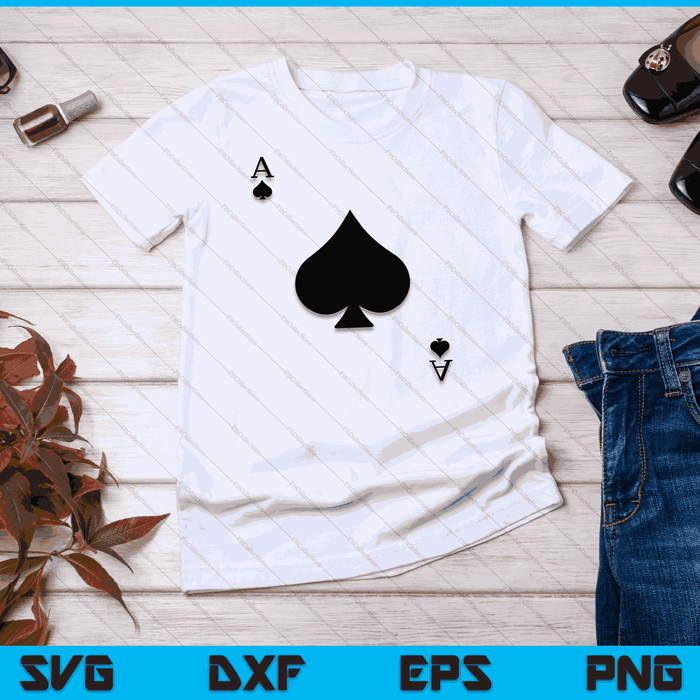 Ace of Spades Deck of Cards Halloween Costume SVG PNG Digital Printable Files Ace of Spades Deck of Cards Halloween Costume SVG PNG Digital Printable Files