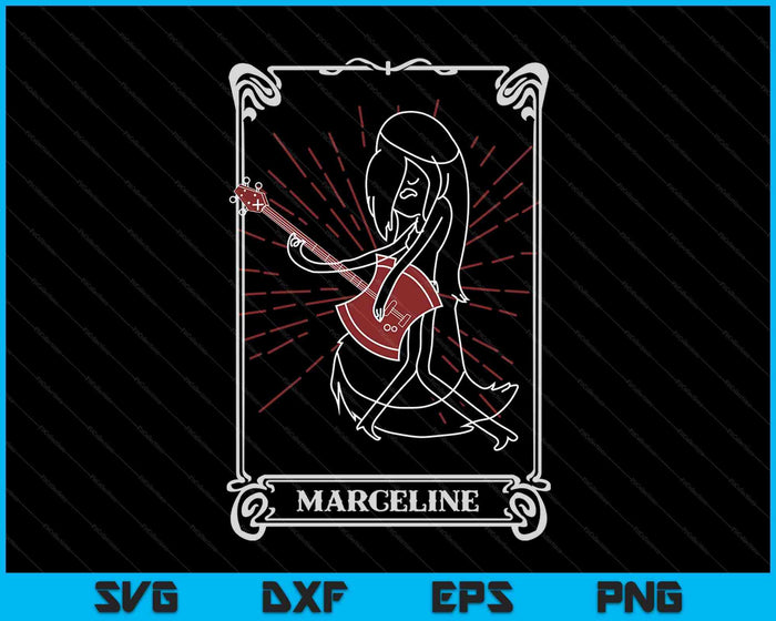 Adventure Time Halloween Marceline Tarot Card SVG PNG Digital Cutting Files Adventure Time Halloween Marceline Tarot Card SVG PNG Digital Cutting Files