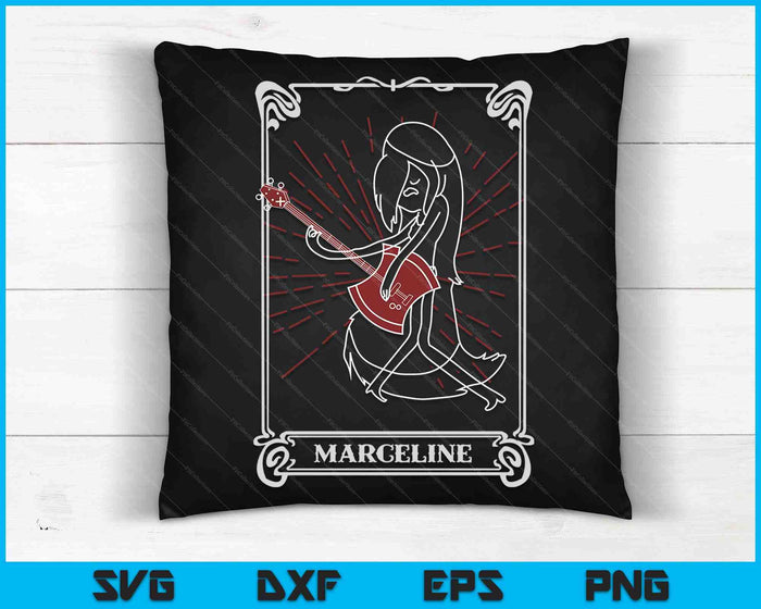 Adventure Time Halloween Marceline Tarot Card SVG PNG Digital Cutting Files