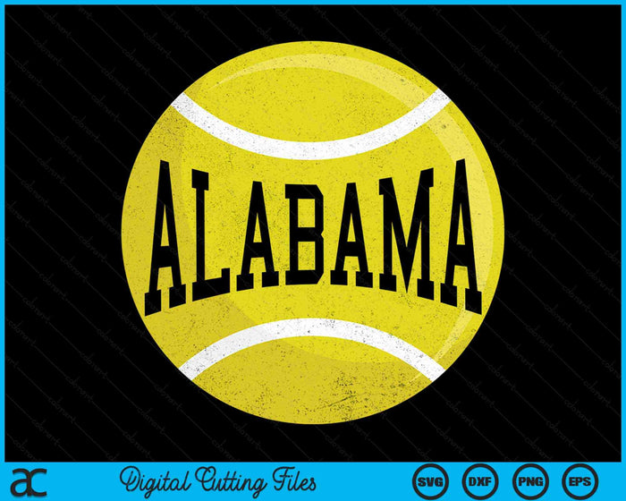 Alabama Tennis Fan SVG PNG Digital Cutting Files Alabama Tennis Fan SVG PNG Digital Cutting Files
