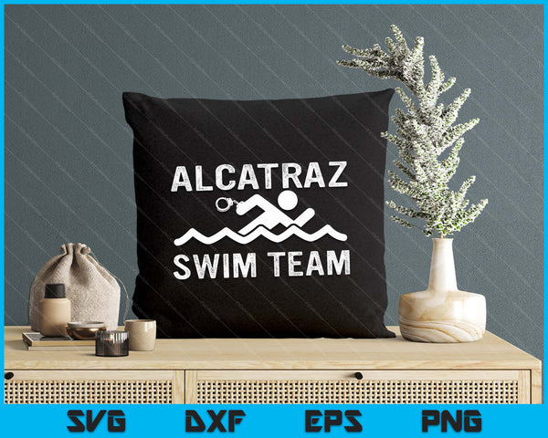 Alcatraz Swim Team Perpetrator Jail Prison Inmate Police SVG PNG Digital Printable Files