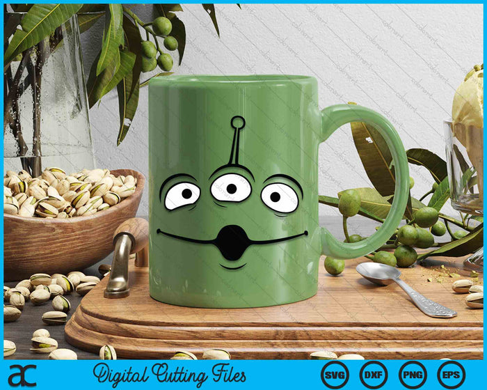 Alien Face Halloween Costume SVG PNG Digital Cutting File Alien Face Halloween Costume SVG PNG Digital Cutting File