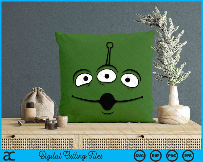 Alien Face Halloween Costume SVG PNG Digital Cutting File Alien Face Halloween Costume SVG PNG Digital Cutting File
