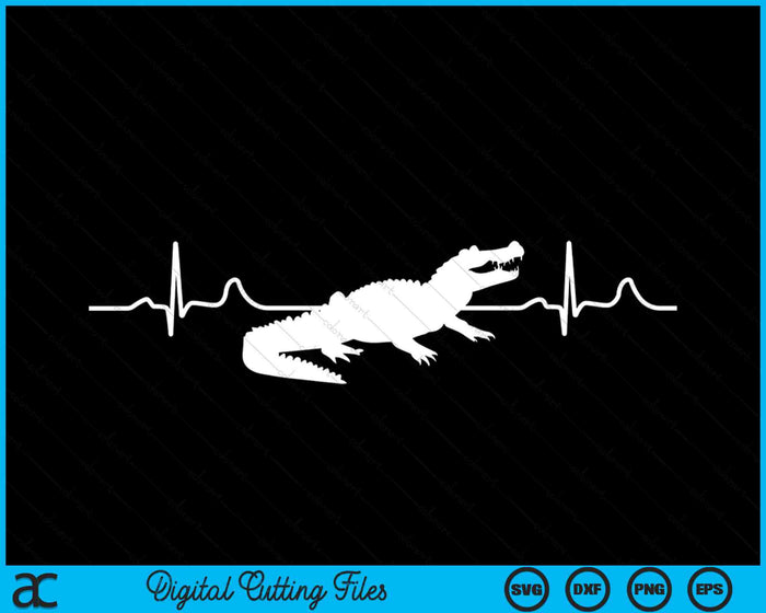 Alligator Heartbeat Gator Crocodile Zoo Animal SVG PNG Digital Cutting Files Alligator Heartbeat Gator Crocodile Zoo Animal SVG PNG Digital Cutting Files