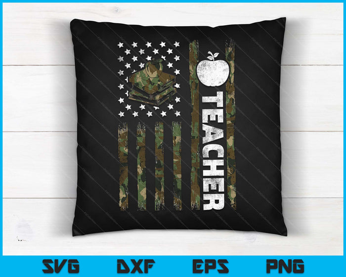 American Flag Camouflage Teacher Patriotic 4th Of July SVG PNG Digital Cutting Files American Flag Camouflage Teacher Patriotic 4th Of July SVG PNG Digital Cutting Files