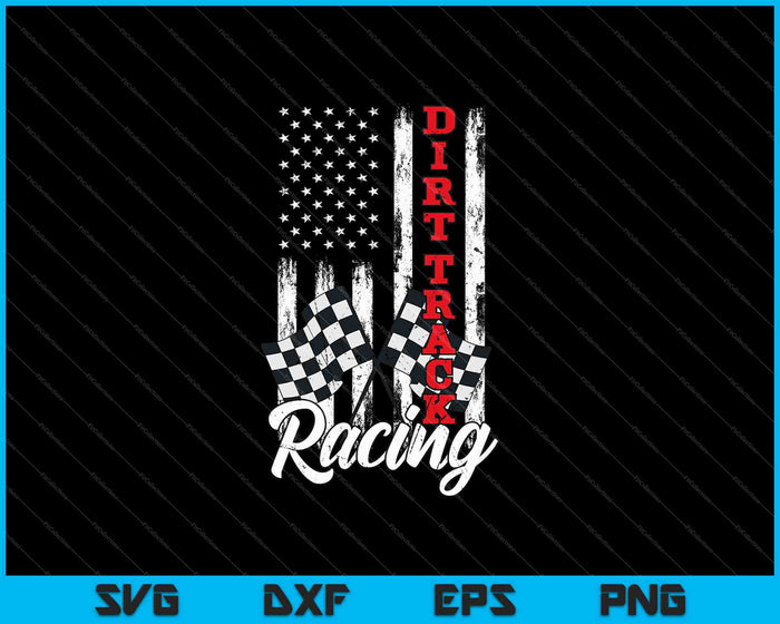 Bandera americana Dirt Track Racing Car SVG PNG Cortar archivos imprimibles Bandera americana Dirt Track Racing Car SVG PNG Cortar archivos imprimibles