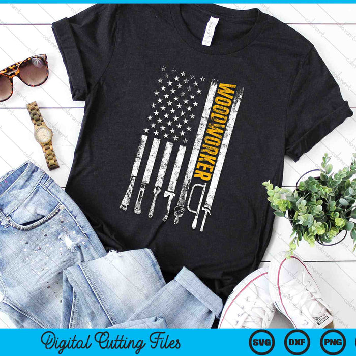 American Flag Woodworker SVG PNG Digital Printable Files American Flag Woodworker SVG PNG Digital Printable Files