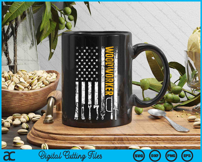 American Flag Woodworker SVG PNG Digital Printable Files American Flag Woodworker SVG PNG Digital Printable Files
