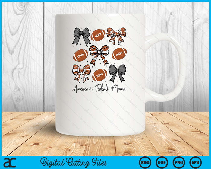American Football Mama Coquette Bow American Football Season SVG PNG Digital Printable Files American Football Mama Coquette Bow American Football Season SVG PNG Digital Printable Files