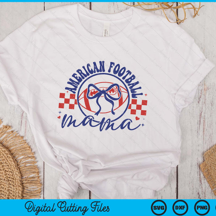 American Football Mama Coquette Bow Mother's Day SVG PNG Digital Printable Files American Football Mama Coquette Bow Mother's Day SVG PNG Digital Printable Files