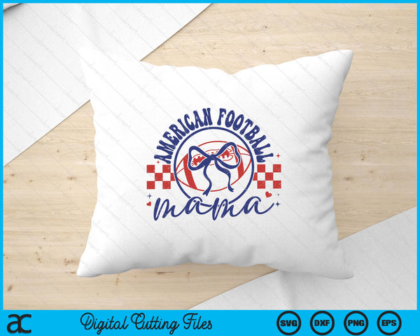 American Football Mama Coquette Bow Mother's Day SVG PNG Digital Printable Files
