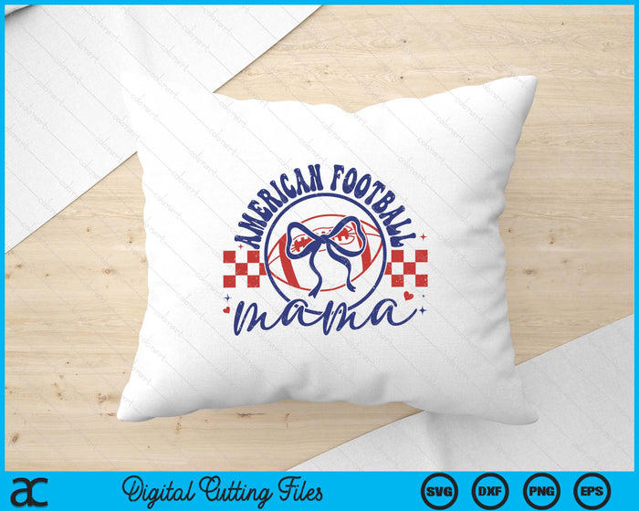 American Football Mama Coquette Bow Mother's Day SVG PNG Digital Printable Files American Football Mama Coquette Bow Mother's Day SVG PNG Digital Printable Files