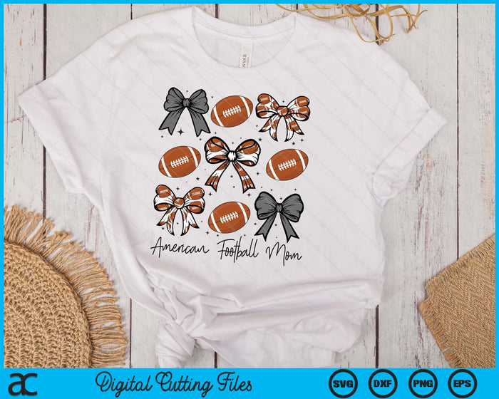 American Football Mom Coquette Bow American Football Season SVG PNG Digital Printable Files American Football Mom Coquette Bow American Football Season SVG PNG Digital Printable Files