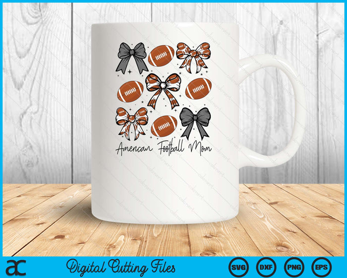 American Football Mom Coquette Bow American Football Season SVG PNG Digital Printable Files American Football Mom Coquette Bow American Football Season SVG PNG Digital Printable Files