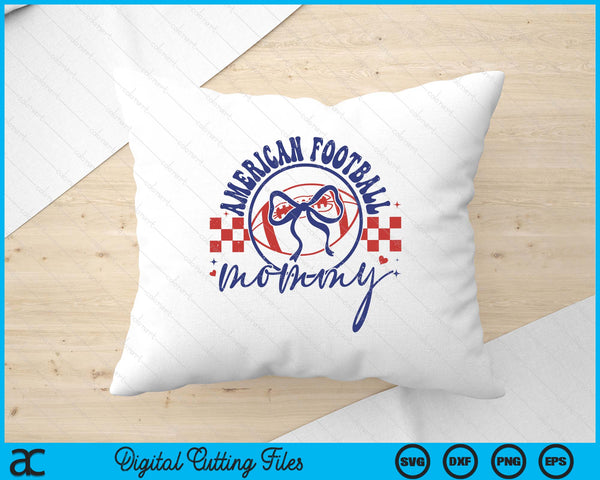 American Football Mommy Coquette Bow Mother's Day SVG PNG Digital Printable Files