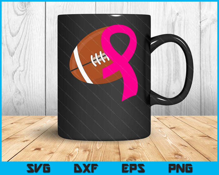 American Football Pink Ribbon Heart Cool Breast Cancer Awareness Gifts SVG PNG Cutting Printable Files American Football Pink Ribbon Heart Cool Breast Cancer Awareness Gifts SVG PNG Cutting Printable Files