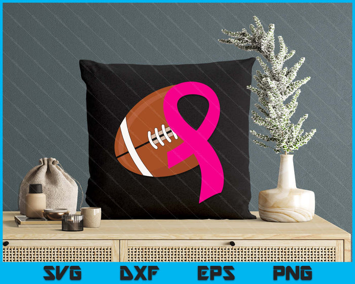 American Football Pink Ribbon Heart Cool Breast Cancer Awareness Gifts SVG PNG Cutting Printable Files American Football Pink Ribbon Heart Cool Breast Cancer Awareness Gifts SVG PNG Cutting Printable Files