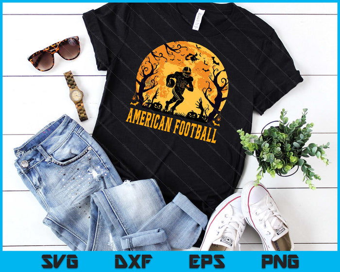 American Football Player Halloween Spooky SVG PNG Digital Cutting File American Football Player Halloween Spooky SVG PNG Digital Cutting File