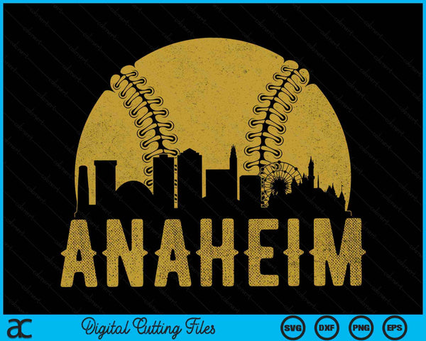 Anaheim Baseball Fan SVG PNG Cutting Printable Files
