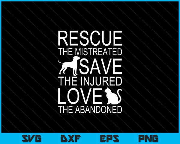 Animal Rescue Gift  Saving Animals Dog Lover SVG PNG Digital Cutting Files
