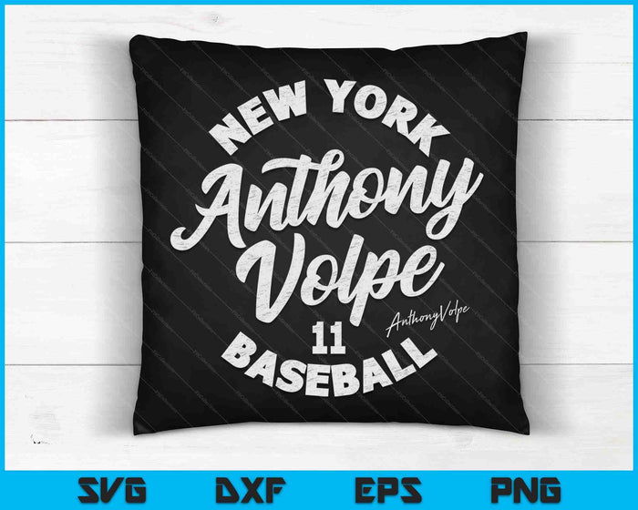 Anthony Volpe New York honkbal SVG PNG digitale snijbestanden Anthony Volpe New York honkbal SVG PNG digitale snijbestanden
