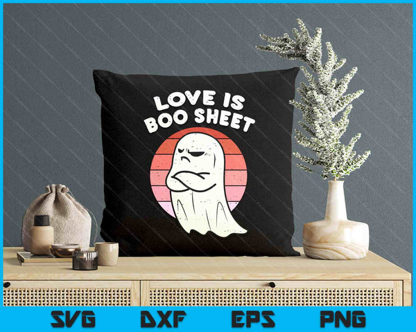 Anti Valentines Day Ghost Love Boo Sheet Single Awareness SVG PNG Digital Printable Files