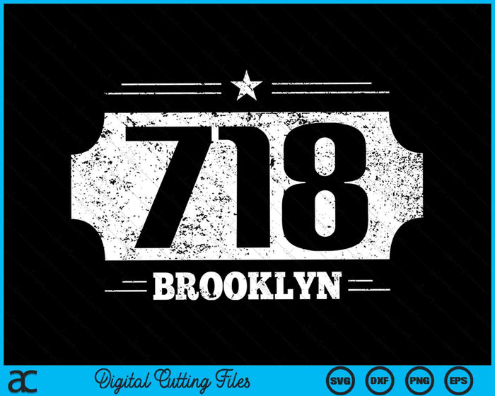 Area Code 718 Brooklyn SVG PNG Digital Cutting Files Area Code 718 Brooklyn SVG PNG Digital Cutting Files