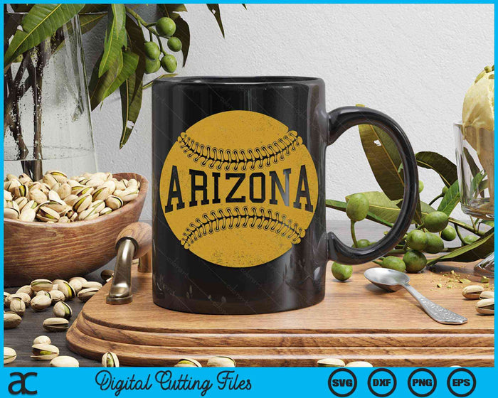 Arizona Baseball Fan SVG PNG Digital Cutting Files
