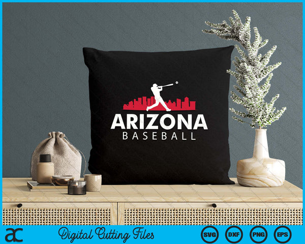 Arizona Baseball Vintage Minimalist Retro Baseball Lover SVG PNG Digital Printable Files