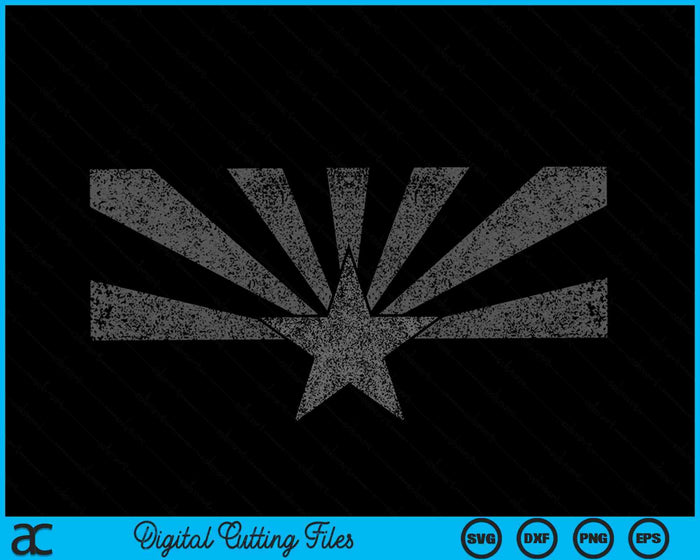 Arizona State Flag Distressed Vintage AZ Flag SVG PNG Digital Cutting Files Arizona State Flag Distressed Vintage AZ Flag SVG PNG Digital Cutting Files