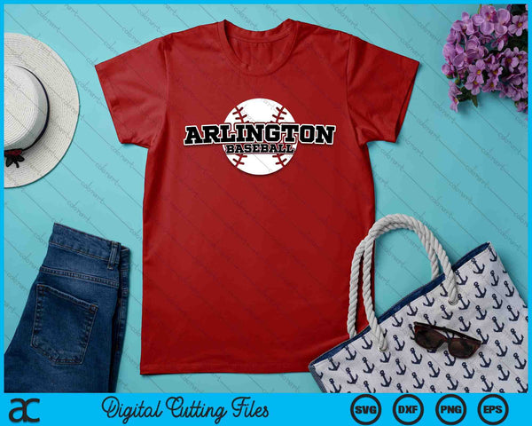 Arlington Baseball Block Font SVG PNG Digital Cutting Files