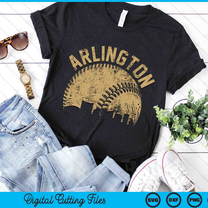 Arlington Baseball Skyline Player Coach Fan SVG PNG Digital Printable Files Arlington Baseball Skyline Player Coach Fan SVG PNG Digital Printable Files