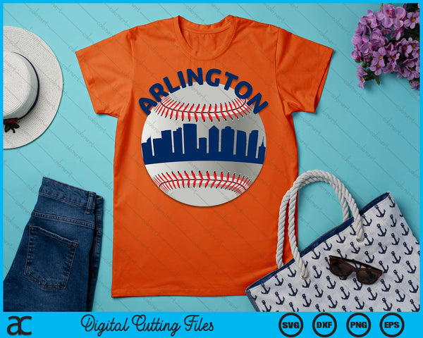 Arlington Baseball Team Fans of Space City Arlington Baseball SVG PNG Digital Cutting Files