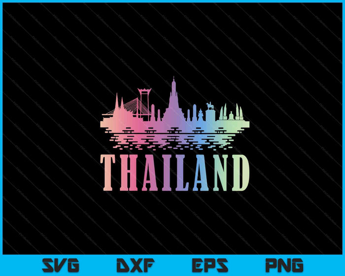 Asian Travel Bangkok Thai Gift Thailand SVG PNG Digital Printable Files Asian Travel Bangkok Thai Gift Thailand SVG PNG Digital Printable Files