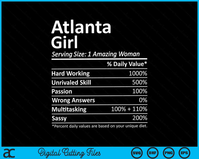 Atlanta Girl GA Georgia Funny City Home Roots SVG PNG Cortar archivos imprimibles Atlanta Girl GA Georgia Funny City Home Roots SVG PNG Cortar archivos imprimibles