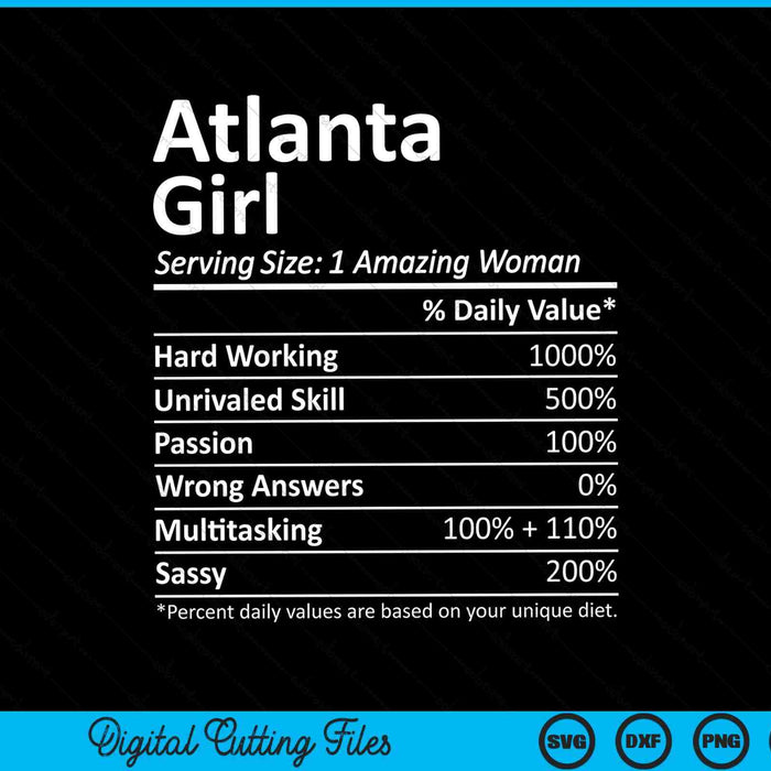 Atlanta Girl GA Georgia Funny City Home Roots SVG PNG Cortar archivos imprimibles Atlanta Girl GA Georgia Funny City Home Roots SVG PNG Cortar archivos imprimibles