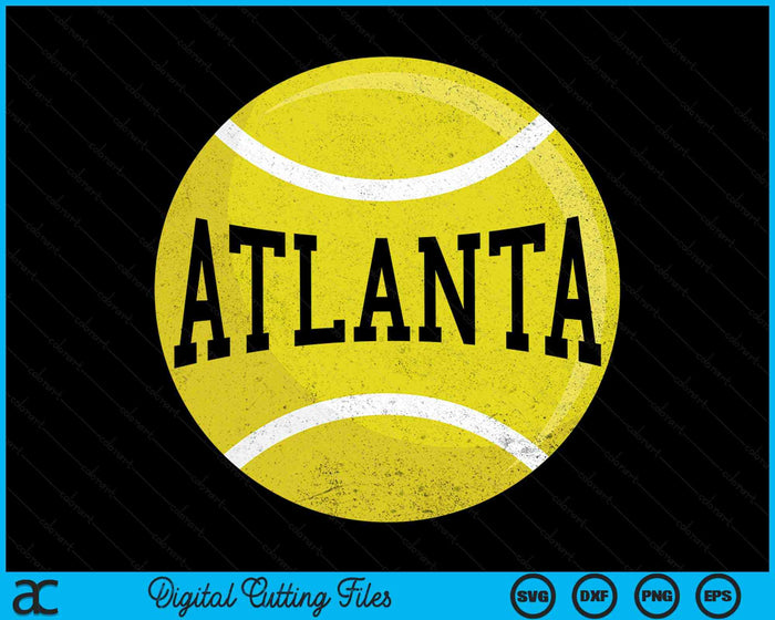 Atlanta Tennis Fan SVG PNG Digital Cutting Files Atlanta Tennis Fan SVG PNG Digital Cutting Files