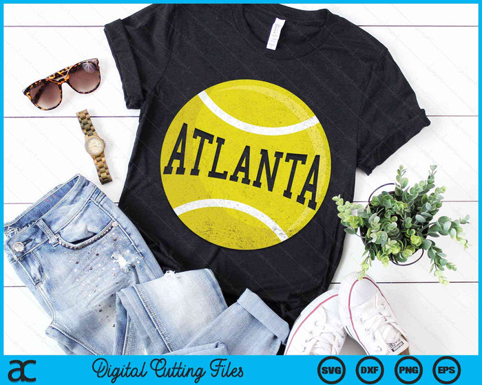 Atlanta Tennis Fan SVG PNG Digital Cutting Files Atlanta Tennis Fan SVG PNG Digital Cutting Files