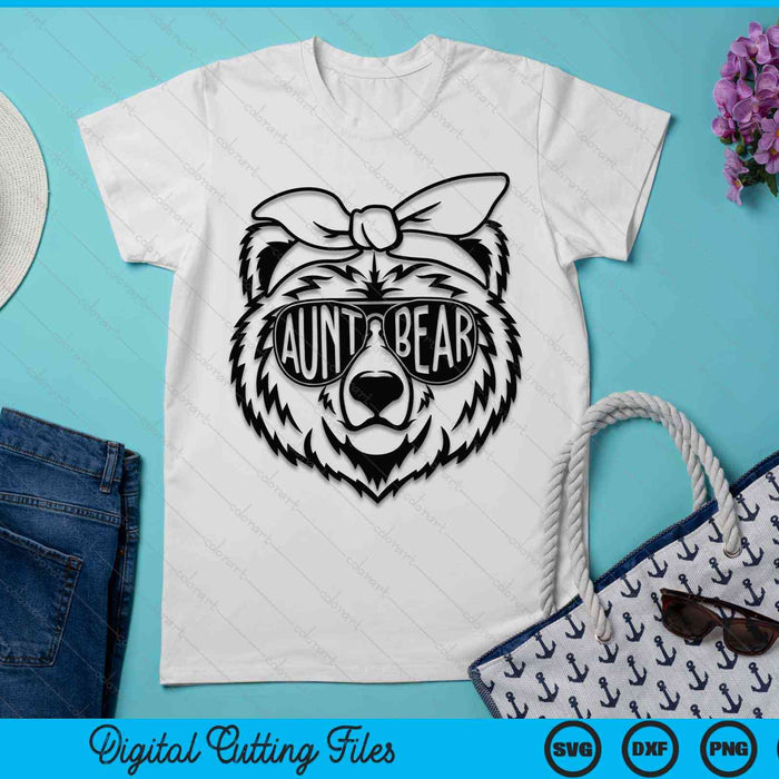 Aunt Bear With Bandana Aunt Bear SVG PNG Digital Cutting Files Aunt Bear With Bandana Aunt Bear SVG PNG Digital Cutting Files