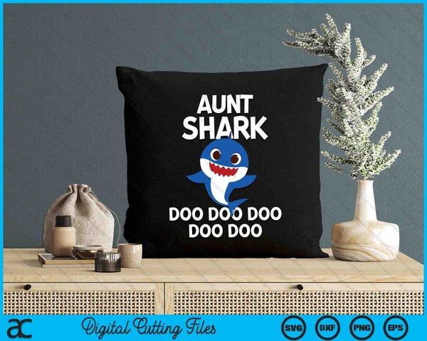 Aunt Shark Doo Doo Doo SVG PNG Digital Cutting Files