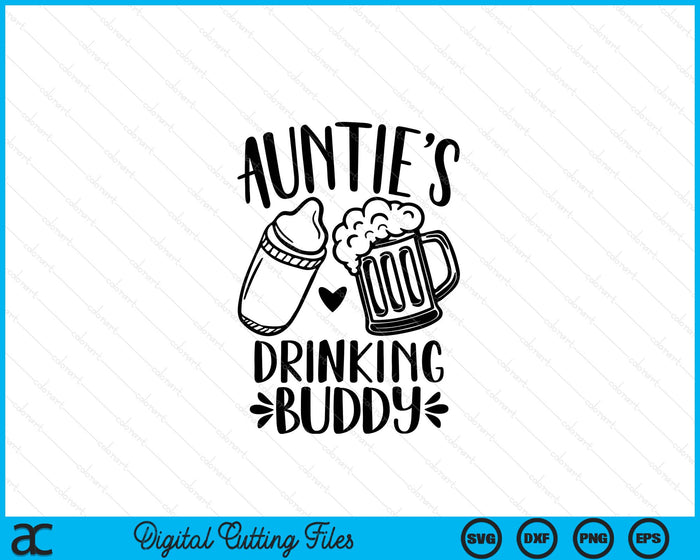 Auntie's Drinking Buddy Father's Day SVG PNG Digital Cutting Files Auntie's Drinking Buddy Father's Day SVG PNG Digital Cutting Files