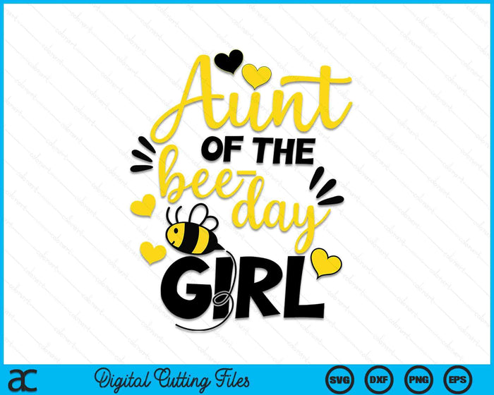 Tía de la chica del día de la abeja SVG PNG Cortando archivos imprimibles Tía de la chica del día de la abeja SVG PNG Cortando archivos imprimibles